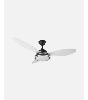 Ventilador DC Datoo 48w negro con aspas de color blanco