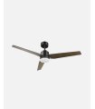 Ventilador DC Captus 22W negro con 3 aspas reversibles negro/roble