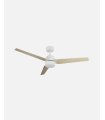 Ventilador DC Captus 22W blanco con 3 aspas reversibles blanco/haya