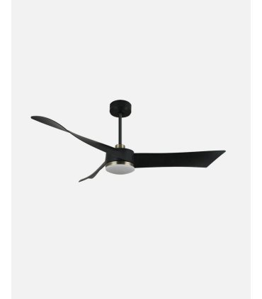 Ventilador DC Tempel 26w negro/cuero