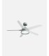 Ventilador DC Lebeche verde con 5 aspas reversibles blanco/haya