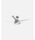 Ventilador DC Lebeche gris con 5 aspas reversibles blanco/haya