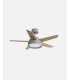 Ventilador DC Lebeche gris con 5 aspas reversibles blanco/haya