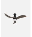 Ventilador DC Bembezar 24w negro con 3 aspas color roble