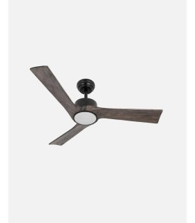 Ventilador DC Orinoco 24w negro con aspas color roble