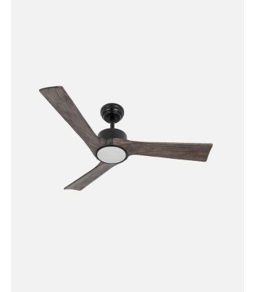 Ventilador DC Orinoco 24w negro con aspas color roble