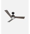 Ventilador DC Orinoco 24w negro con aspas color roble