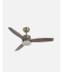 Ventilador DC Torino 24w cuero con 3 aspas color roble
