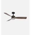 Ventilador DC Oriente 26w negro con 3 aspas color roble