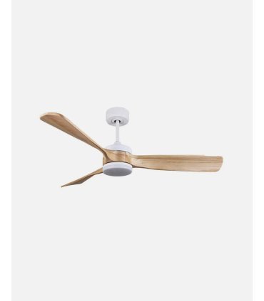 Ventilador DC Oriente 26w blanco con 3 aspas color haya