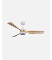 Ventilador DC Oriente 26w blanco con 3 aspas color haya
