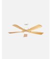 Ventilador DC Letur 18w blanco con 5 aspas color haya