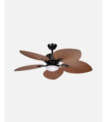 Ventilador DC Torcal 24w negro/roble