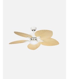 Ventilador DC Torcal 24w blanco/haya