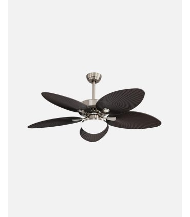Ventilador DC Borasco 24w níquel/marrón