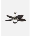 Ventilador DC Borasco 24w níquel/marrón