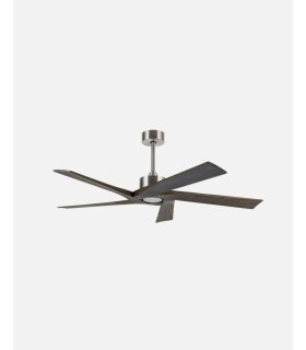Ventilador DC Nadir níquel/rustico sin luz