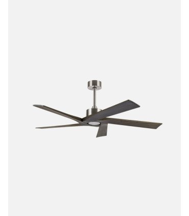 Ventilador DC Nadir níquel/rustico sin luz