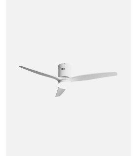 Ventilador DC Aguilon 20w blanco con 3 aspas blancas con luz