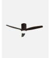 Ventilador DC Aguilon 20w marron con 3 aspas roble con luz