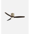Ventilador DC Aguilon 20w cuero con 3 aspas roble con luz