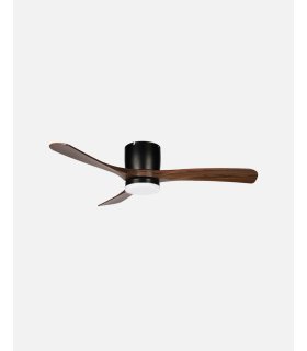 Ventilador DC Paterna 18w negro/roble