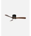 Ventilador DC Paterna 18w negro/roble
