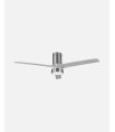 Ventilador DC Teo 24w níquel con 3 aspas grises
