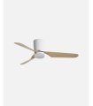 Ventilador DC Kochi 18w blanco con 3 aspas color haya