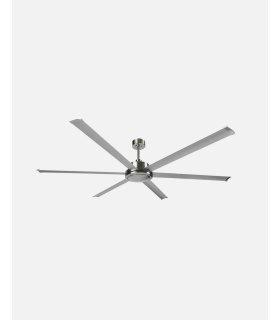 Ventilador DC Sanson níquel/plata sin luz