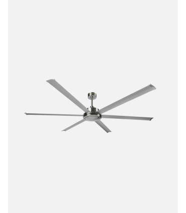 Ventilador DC Sanson níquel/plata sin luz