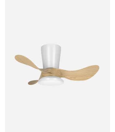 Ventilador DC Triollo 27w blanco/haya