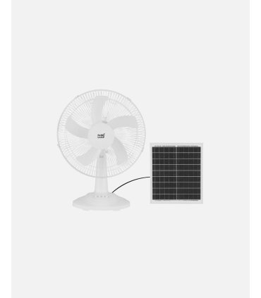 Ventilador DC Solar Abanico 20W Blanco