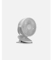 Ventilador sobremesa con pinza Peñafiel blanco 5W USB recargable