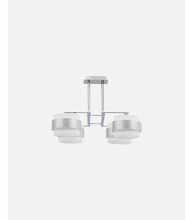 Lámpara  Bremen 4xE14 cromo/blanco-plata