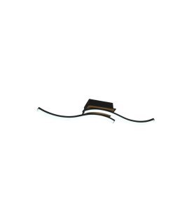 Plafón Murray 32w negro/madera