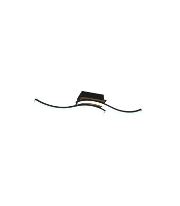 Plafón Murray 32w negro/madera