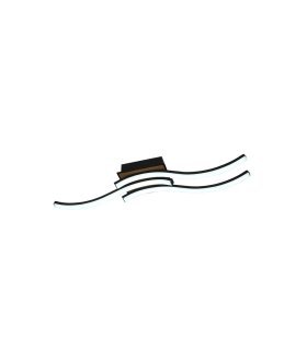 Plafón Murray 48w negro/madera