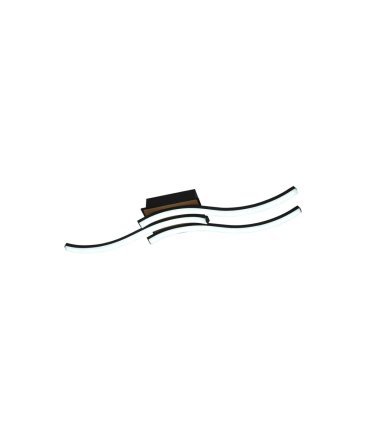 Plafón Murray 48w negro/madera