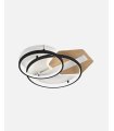 Plafón Trofa 120w negro/madera