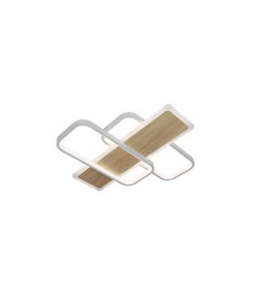 Plafón Forqueta 120w blanco/haya