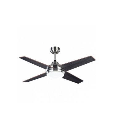Ventilador Eolo níquel 4 aspas wengue/haya