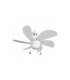 Ventilador Delfín blanco 6 aspas blancas