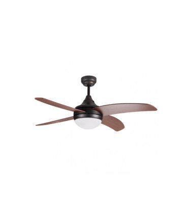 Ventilador Osiris rústico 4 aspas nogal