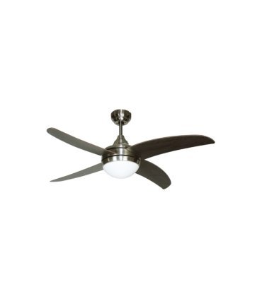 Ventilador Osiris níquel 4 aspas níquel/wengue