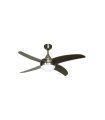 Ventilador Osiris níquel 4 aspas níquel/wengue