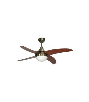 Ventilador Osiris cuero 4 aspas cerezo