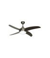 Ventilador Osiris níquel 4 aspas níquel/wengue