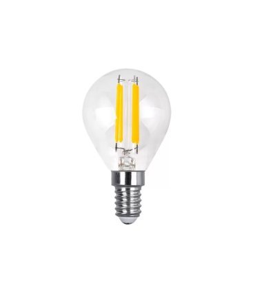 Bombilla Filamento Esférica 4w 450Lm E14 Clara 2700k