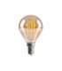 Bombilla Filamento esférica 4w 380Lm E14 ambar 2700k